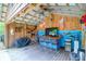 Rustic cabana featuring a bar, seating, and decorations for a great outdoor entertainment area at 2494 Cape Rd, Johns Island, SC 29455
