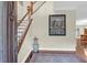 Inviting foyer with hardwood floors, staircase, and elegant decor at 2494 Cape Rd, Johns Island, SC 29455