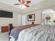 Bright and airy main bedroom with ceiling fan, carpeted floors, and neutral decor at 2494 Cape Rd, Johns Island, SC 29455