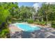 Inviting kidney-shaped pool with patio furniture in a private backyard setting at 2494 Cape Rd, Johns Island, SC 29455