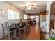Breakfast bar adjacent to the kitchen with matching wood cabinets at 320 Morrison Street, Mount Pleasant, SC 29464