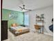 Bright bedroom with colorful wall art, desk and chair at 360 Parish Farms Dr, Summerville, SC 29486