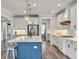 Bright kitchen features a center island with barstool seating and stainless appliances at 360 Parish Farms Dr, Summerville, SC 29486