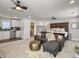 Open-concept main bedroom with sitting area, ensuite, and kitchenette at 360 Parish Farms Dr, Summerville, SC 29486