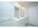 Bright bathroom featuring a double vanity with white cabinets and countertop plus two large mirrors at 3745 Sawmill Ct, Mount Pleasant, SC 29429