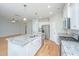Kitchen with a large island, granite counters, and stainless steel appliances at 3745 Sawmill Ct, Mount Pleasant, SC 29429