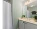 Fresh bathroom features double vanity, shower and neutral tones at 4765 Arco Ln, North Charleston, SC 29418