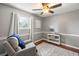 This stylish bedroom features a plush armchair with a throw blanket, perfect for unwinding after a long day at 507 Stinson Dr # E8, Charleston, SC 29407