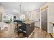 Kitchen island with bar stools and granite countertops at 529 Dunswell Dr, Summerville, SC 29486