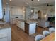 Kitchen with granite countertops and stainless steel appliances, including a large island for seating at 558 Pendleton Dr, Moncks Corner, SC 29461