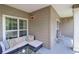 Relaxing outdoor patio featuring stylish seating, coffee table, and neutral color accents for comfortable lounging at 700 Daniel Ellis Dr # 3108, Charleston, SC 29412