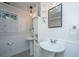 Stylish bathroom featuring dual sinks and attractive lighting at 734 Waterloo St, Charleston, SC 29412