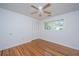 Bright bedroom with hardwood floors and a large closet for storage at 734 Waterloo St, Charleston, SC 29412