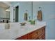 Bathroom vanity with modern bronze faucet and white basin sink at 9024 Parlor Dr, Ladson, SC 29456