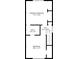 Upstairs floor plan featuring the primary bedroom, second bedroom, bathroom, and hall layout at 107 Hickory Ln # C, Ladson, SC 29456