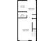 Detailed floor plan showcasing the layout of the living room, dining area, kitchen, and bathroom on the first floor at 107 Hickory Ln # C, Ladson, SC 29456
