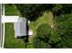Top-down view of home featuring a patio and large trees at 107 Sugarpine Pl, Summerville, SC 29486