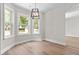 Dining room with stylish light fixture, and large windows at 107 Sugarpine Pl, Summerville, SC 29486
