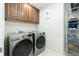 Laundry room with modern appliances, cabinetry, and ample space for organizing at 109 Goose Rd, Summerville, SC 29483