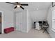 Bright office space with neutral walls, natural light, and ample room for computer desk and a red chair at 129 Martins Point Dr, Wando, SC 29492