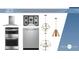 A collection of stainless steel kitchen appliances and lighting selections to inspire the kitchen design at 149 Seaton St, Summerville, SC 29486