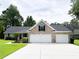 Well-maintained brick house with a large driveway and manicured landscaping, three car garage at 1804 Bass Rd, Moncks Corner, SC 29461
