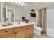 Bathroom featuring a single sink vanity, a toilet, and a tub with shower at 1809 Two Cedar Way, Mount Pleasant, SC 29466