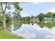 Scenic view of a lake surrounded by trees, reflecting the sky in the water and greenery along its banks at 1809 Two Cedar Way, Mount Pleasant, SC 29466