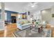 Open-concept living room with hardwood floors and stylish furnishings at 1809 Two Cedar Way, Mount Pleasant, SC 29466
