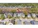 Aerial view of a home in a planned community, with backyard space and nearby amenities at 1821 Towne St, Johns Island, SC 29455