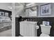 Elegant bathroom features a modern vanity, stylish black tile accents, and contemporary fixtures at 208 Sumter Ave, Summerville, SC 29483