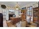 Elegant home office with fireplace, bookshelves, and classic furnishings at 208 Sumter Ave, Summerville, SC 29483