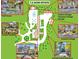 A detailed map showcasing the layout of the 1.2 acre estate, including the pool house, cottages, and gardens at 208 Sumter Ave, Summerville, SC 29483