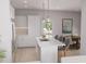 Bright, open kitchen with stainless steel appliances and a stylish island with seating at 2161 W Jimtown Dr # 101, North Charleston, SC 29405