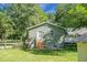 Back of home with steps and a fenced yard, offering additional outdoor living space at 286 Mallard Lake Rd, Dorchester, SC 29437