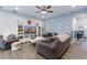 Inviting living room with cozy seating, modern entertainment center, and stylish décor at 412 Grand Palm Ln, Summerville, SC 29485