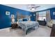 Spacious main bedroom with a ceiling fan, a plush carpet, and a large window allowing for lots of natural light at 412 Grand Palm Ln, Summerville, SC 29485