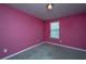 Bedroom featuring bright pink walls, plush carpeting, and a window for natural light at 431 Buckhannon Ln, Moncks Corner, SC 29461