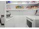 Spacious pantry with built-in shelves and laundry facilities at 439 Temple Rd, Ladson, SC 29456
