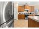Spacious kitchen with stainless steel refrigerator and matching appliances at 504 Dolphin Dr, Summerville, SC 29485