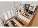 Aerial view of the living space shows an open floor plan, high ceilings, and outdoor access at 505 E Arctic Ave, Folly Beach, SC 29439