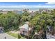 Stunning aerial view showcasing the home's proximity to the ocean at 509 E Ashley Ave, Folly Beach, SC 29439