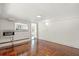 Spacious living room featuring hardwood floors at 509 E Ashley Ave, Folly Beach, SC 29439