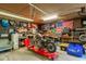 A well-equipped garage featuring motorcycle and tools at 5904 Hagood Ave, Hanahan, SC 29410