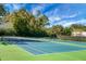 Well-maintained tennis courts with a vibrant green and blue surface, perfect for recreational play at 652 Spinner Cir, Mount Pleasant, SC 29464