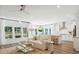 Open concept living room with a view of the kitchen and dining area at 104 Barker Street, Summerville, SC 29486