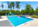 This pool features an attached spa and offers space for recreation at 106 Claremont Ct, Summerville, SC 29486
