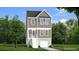 Charming two-story home features gray siding, white trim, a gabled roof, and an attached garage at 1086 Glenshaw St, North Charleston, SC 29405