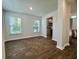 Bright dining area featuring modern flooring and an open view into the adjacent, well-equipped kitchen at 109 Rosefield Ct, Summerville, SC 29485