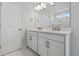 Bathroom featuring a double sink vanity with modern lighting and fixtures at 124 Cantona Dr, Summerville, SC 29483